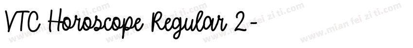 VTC Horoscope Regular 2字体转换